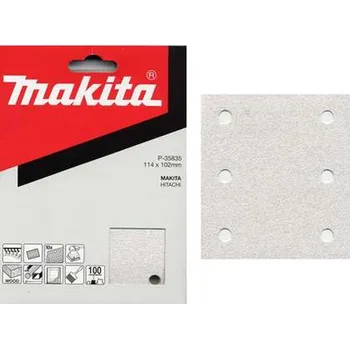 Brusný papír MAKITA P-35835 Brusný papír 114x102 mm/ 10ks/ K100/ k BO4561/54 free_store_pickup