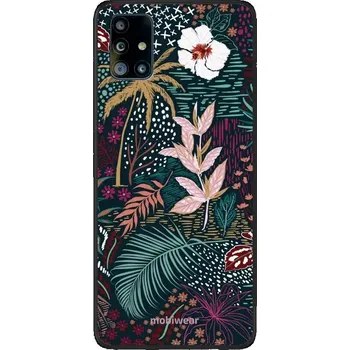 Pouzdro na mobilní telefon Lesklý kryt Mobiwear Glossy - Samsung Galaxy A51 - G043G - Temná flóra (Prémiové lesklé pouzdro, obal, kryt Mobiwear Glossy na mobil Samsung Galaxy A51 - G043G - Temná flóra, materiál Plast + TPU silikon - krytí po všech stranách, neošoupatelný potisk,)