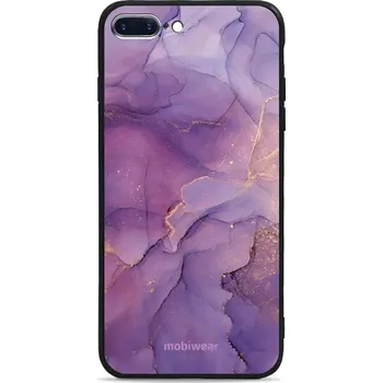 Pouzdro na mobilní telefon Lesklý kryt Mobiwear Glossy - Apple iPhone 7 Plus - G050G - Fialový mramor (Prémiové lesklé pouzdro, obal, kryt Mobiwear Glossy na mobil Apple iPhone 7 Plus - G050G - Fialový mramor, materiál Plast + TPU silikon - krytí po všech stranách, neošoupatelný)