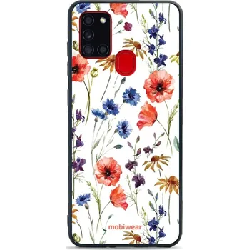 Pouzdro na mobilní telefon Lesklý kryt Mobiwear Glossy - Samsung Galaxy A21S - G032G - Luční kvítí (Prémiové lesklé pouzdro, obal, kryt Mobiwear Glossy na mobil Samsung Galaxy A21S - G032G - Luční kvítí, materiál Plast + TPU silikon - krytí po všech stranách, neošoupatelný potisk,)