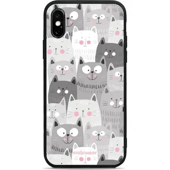 Pouzdro na mobilní telefon Lesklý kryt Mobiwear Glossy - Apple iPhone X - G045G - Kočičky (Prémiové lesklé pouzdro, obal, kryt Mobiwear Glossy na mobil Apple iPhone X - G045G - Kočičky, materiál Plast + TPU silikon - krytí po všech stranách, neošoupatelný potisk, tenké provedení,)