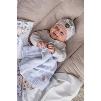 Kojenecká čepice Kojenecká bavlněná čepice Jamiks Gilbert béžová Rozměr: 44