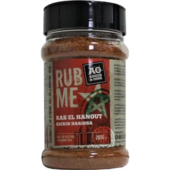 Koření BBQ koření Rub Me Harissa 205g Angus&Oink