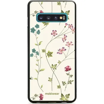 Pouzdro na mobilní telefon Lesklý kryt Mobiwear Glossy - Samsung Galaxy S10 - G035G - Tenké rostlinky s květy (Prémiové lesklé pouzdro, obal, kryt Mobiwear Glossy na mobil Samsung Galaxy S10 - G035G - Tenké rostlinky s květy, materiál Plast + TPU silikon - krytí po všech stranách,)