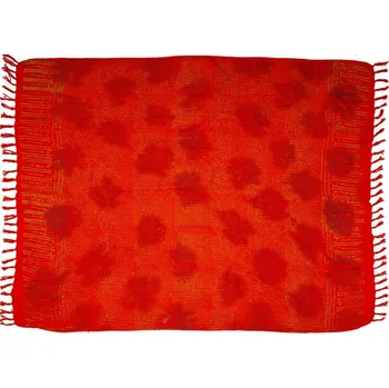 Šátek Sarong batikovaný, Bamboo, pareo BO Batik, oranžový
