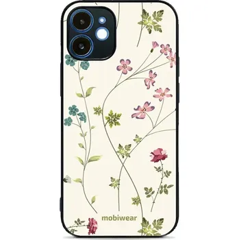 Pouzdro na mobilní telefon Lesklý kryt Mobiwear Glossy - Apple iPhone 12 - G035G - Tenké rostlinky s květy (Prémiové lesklé pouzdro, obal, kryt Mobiwear Glossy na mobil Apple iPhone 12 - G035G - Tenké rostlinky s květy, materiál Plast + TPU silikon - krytí po všech stranách,)