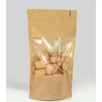 Chladicí sáček Doypack ZIP okénko 160x80x270 100ks 750g window plus