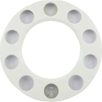 Poklice na kolo Kryt kola plechový bílý, rozměr 22,5", 10 otvorů, s vybráním