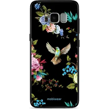 Pouzdro na mobilní telefon Lesklý kryt Mobiwear Glossy - Samsung Galaxy S8 - G041G - Ptáček a květy (Prémiové lesklé pouzdro, obal, kryt Mobiwear Glossy na mobil Samsung Galaxy S8 - G041G - Ptáček a květy, materiál Plast + TPU silikon - krytí po všech stranách, neošoupatelný potisk