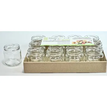 Sklenice zavařovací 210ml - 12ks (hladká d7x7,5cm) TO66