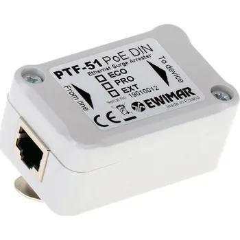 Přepěťová ochrana Svodič přepětí LAN pro lištu DIN řady EXTREME EWIMAR PTF-51-EXT/PoE/DIN