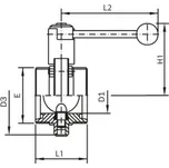 Klapka AWH-1.4301-Silikon-G/G: DN 40