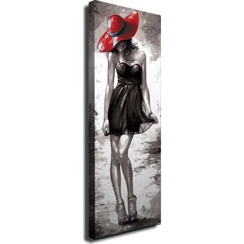 Obraz Obraz na plátně Beauty with hat PC107 30x80 cm