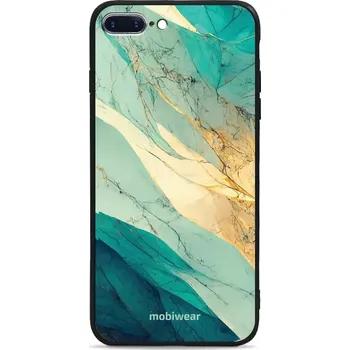 Pouzdro na mobilní telefon Lesklý kryt Mobiwear Glossy - Apple iPhone 8 Plus - G024G - Zlatavý a zelenkavý mramor (Prémiové lesklé pouzdro, obal, kryt Mobiwear Glossy na mobil Apple iPhone 8 Plus - G024G - Zlatavý a zelenkavý mramor, materiál Plast + TPU silikon - krytí po všech)