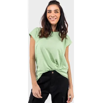Dámské tričko Noisy May dámské tričko Mathilde volný střih světle zelené Velikost: M