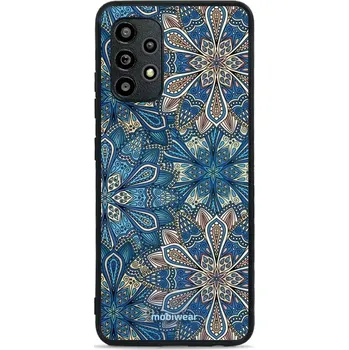 Pouzdro na mobilní telefon Lesklý kryt Mobiwear Glossy - Samsung Galaxy A32 4G - G038G - Modré mandala květy (Prémiové lesklé pouzdro, obal, kryt Mobiwear Glossy na mobil Samsung Galaxy A32 4G - G038G - Modré mandala květy, materiál Plast + TPU silikon - krytí po všech stranách,)