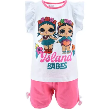 Dívčí pyžamo LOL SURPRISE Dívčí souprava L.O.L.SURPRISE ISLAND BABES bílá Velikost: 128