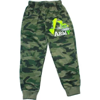 Chlapecké dětské tepláky ARMY maskáčové 220 650/26 vel. 98