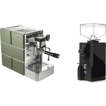 Kávovar Stone Espresso Mine Green + Eureka Mignon Turbo, BL black