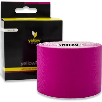 Zdravotnický materiál yellowSPORT by ZARYS yellowTAPE Kineziologický tejp, 5cm x 5m, růžová