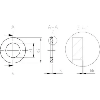 Matice Nerezová podložka NF E 25-513 A2 M45
