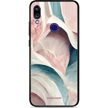 Pouzdro na mobilní telefon Lesklý kryt Mobiwear Glossy - Xiaomi Redmi Note 7 - G026G - Růžový a zelenkavý mramor (Prémiové lesklé pouzdro, obal, kryt Mobiwear Glossy na mobil Xiaomi Redmi Note 7 - G026G - Růžový a zelenkavý mramor, materiál Plast + TPU silikon - krytí po všech)