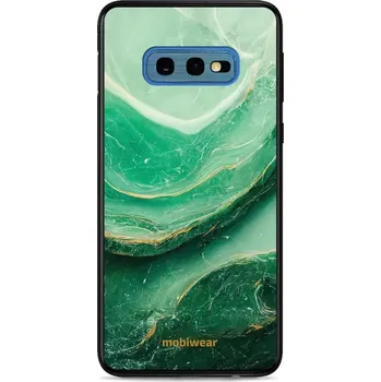Pouzdro na mobilní telefon Lesklý kryt Mobiwear Glossy - Samsung Galaxy S10e - G023G - Zelený mramor (Prémiové lesklé pouzdro, obal, kryt Mobiwear Glossy na mobil Samsung Galaxy S10e - G023G - Zelený mramor, materiál Plast + TPU silikon - krytí po všech stranách, neošoupatelný)