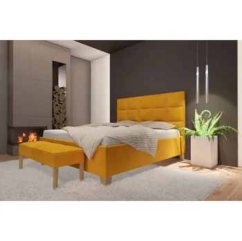 Postel Čalouněná postel Electra s úložným prostorem, 180x200 cm, Mrava Odstín moření: Ořech, Výběr čalounění: Velvet 2212, Výška čela postele: 130 cm