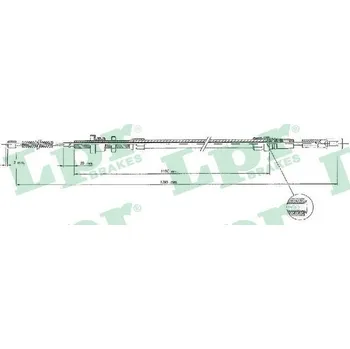 Lanko parkovací brzdy Tažné lanko, parkovací brzda, , 95604194, LPR, C0091B