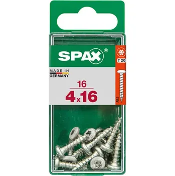 Vrut SPAX Vrut 4x16, půlkulatá hlava, T-STAR plus, WIROX, 16 ks (S)