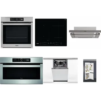 Set domácích spotřebičů WHIRLPOOL AKZ9 9480 IX + WHIRLPOOL WL B8160 NE + WHIRLPOOL AKR 5390/1 IX + WHIRLPOOL ABSOLUTE AMW 730 IX + WHIRLPOOL WSIO 3O34 PFE X + WHIRLPOOL ART 66112