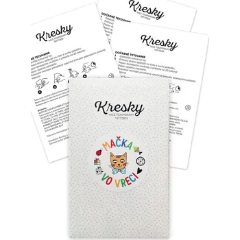 Tetování Kresky dočasné tetování - Kočka v kapse