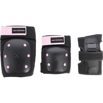 Sada chráničů NILS EXTREME Souprava chráníčů NILS Extreme H709 černá-růžová - M