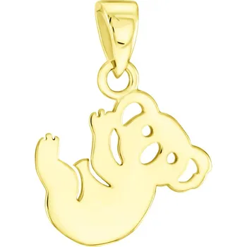 Přívěsek GEMMAX Original – garance kvality Zlatý přívěsek Koala – zlatý šperk ryzosti 585/1000 v Dárkovém balení s Certifikátem GLPYN-01036