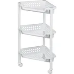 Florina Rohový regál 3 patra bílý