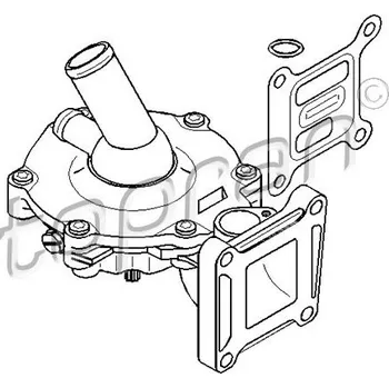 Vodní pumpa motoru Vodní čerpadlo, chlazení motoru, , 1143851, 1341835, 1347102, 1477444, XS7Q8K500AH, XS7Q8K500AJ, XS7Q8K500AK, XS7Q8K500AM, TOPRAN, 302 222