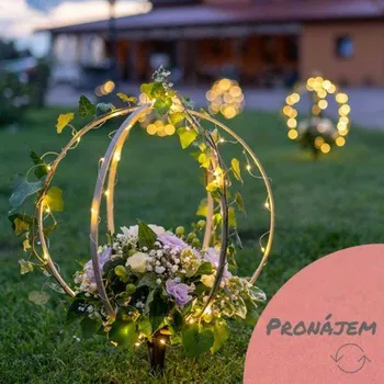 Svatební dekorace Květokoule se zápichem - pronájem 4 dny