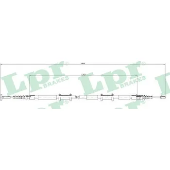 Lanko parkovací brzdy Tažné lanko, parkovací brzda, , 60616741, 60626919, LPR, C0026B
