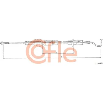 Lanko parkovací brzdy Lanko plynu, , 3A1721555, COFLE, 11.0821