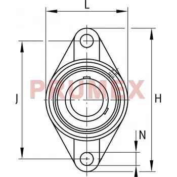 FAG UCFL 204 ložisková jednotka
