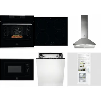 Set domácích spotřebičů ELECTROLUX KOEBP39X + ELECTROLUX LIR60430 + ELECTROLUX LFC316X + ELECTROLUX LMS2203EMX + ELECTROLUX EEA27200L + ELECTROLUX LNT3LF18S