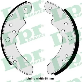 Brzdová čelist Sada brzdových čelistí, , 1571576, 76V82200CA, 76VB2200CA, LPR, 01200