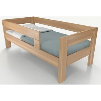 Postel Nábytek Rovder Postel Ela se dvěma opěrkami, Rovder Výběr moření: Šedá, Rozměr postele: 90x200, Druh dřeva: Bukový masiv