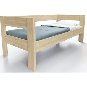 Postel Nábytek Rovder Postel Ela s opěrkou, jasanový masiv, Rovder Rozměr postele: 80x200, Druh dřeva: Jasanový masiv