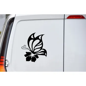 Samolepící dekorace Lepy.cz Samolepka na auto Motýl Velikost (šířka x výška): 13x15cm, Barevná varianta: Světle červená