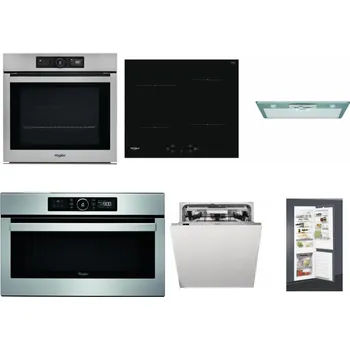Set domácích spotřebičů WHIRLPOOL AKZ9 9480 IX + WHIRLPOOL WS Q2760 BF + WHIRLPOOL AKR 650/1 IX + WHIRLPOOL ABSOLUTE AMW 730 IX + WHIRLPOOL WIO 3O540 PELG + WHIRLPOOL ART 65031