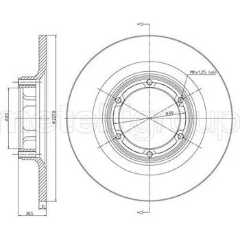 Brzdový kotouč Brzdový kotouč, , 2677502515, 7700502515, 7701466540, METELLI, 23-0026
