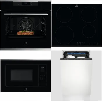 Set domácích spotřebičů ELECTROLUX KOEBP39X + ELECTROLUX LIR60430 + ELECTROLUX LMS4253TMX + ELECTROLUX EEM23100L
