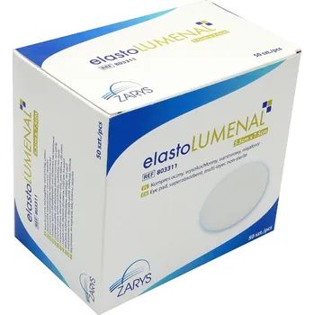 Náplast ZARYS International Group elastoLUMENAL netkané oční krytí s buničinou, 5,5cm x 7,5cm, nesterilní, 50ks