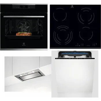 Set domácích spotřebičů ELECTROLUX KOEBP39X + ELECTROLUX EHF6343FOK + ELECTROLUX LFG716X + ELECTROLUX EES48200L